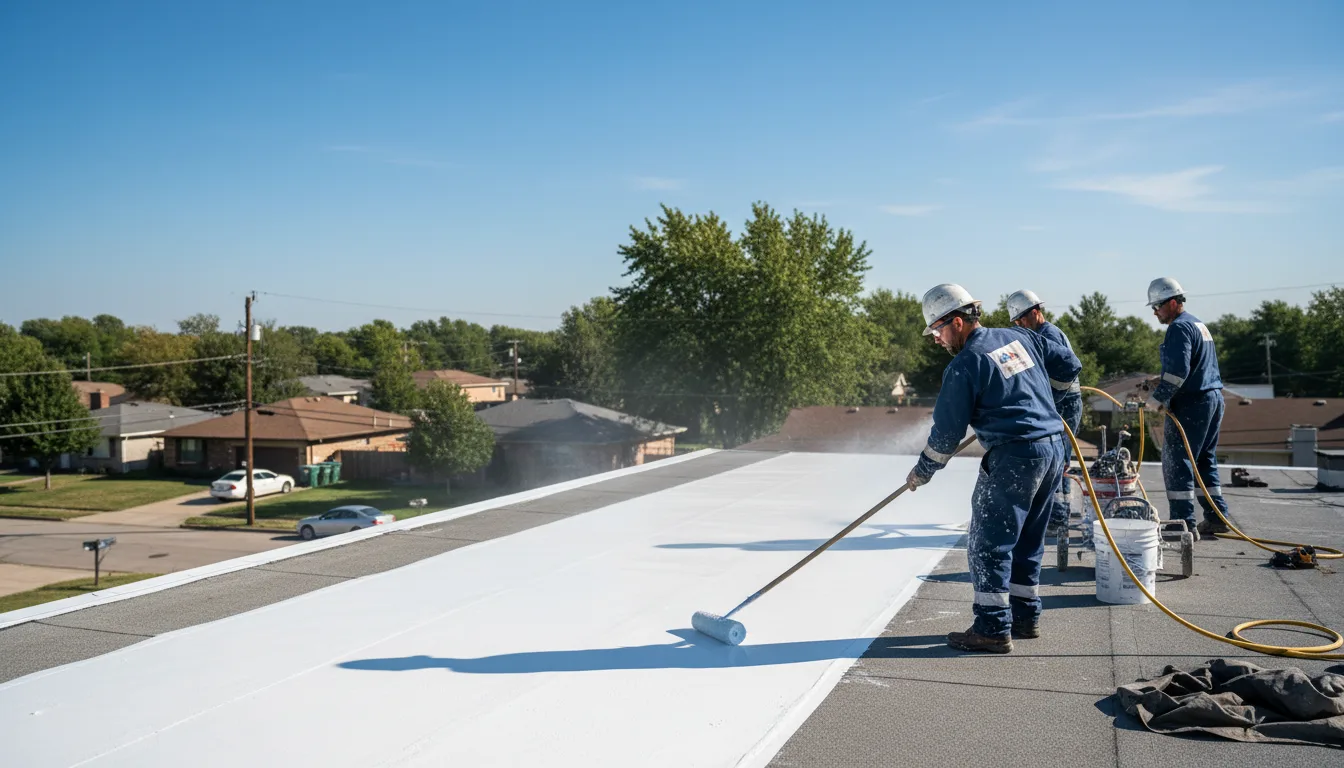Commercial roof coating in Milan, IN near me